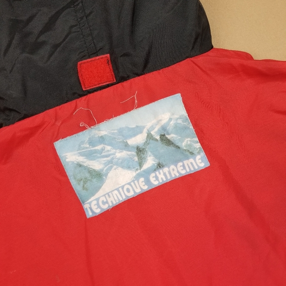 VTG 90's 00's Technique Extreme Pullover Red / Black Windbreaker Jacket - Picture 7 of 9